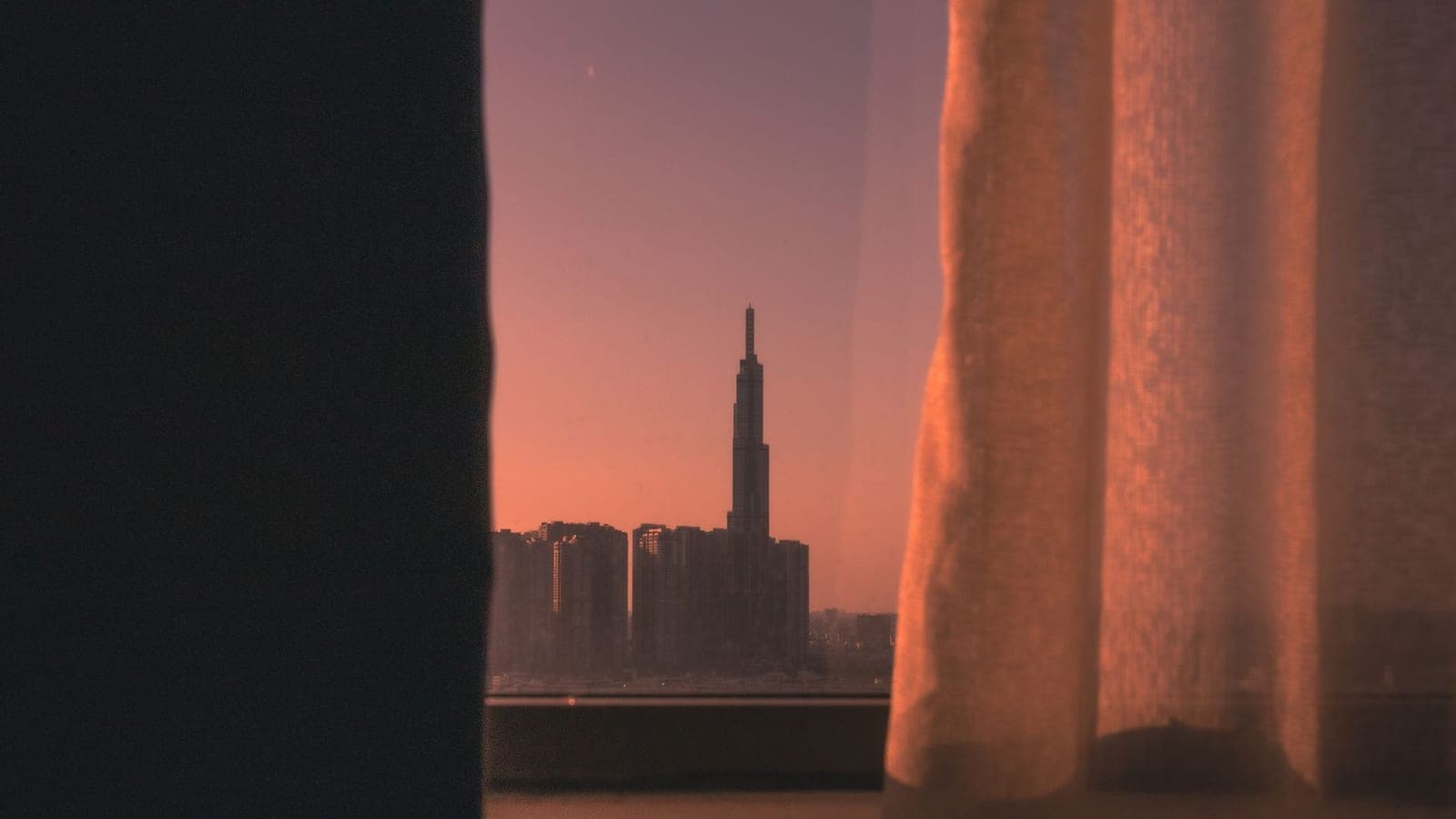 Late afternoon sunlight through a window