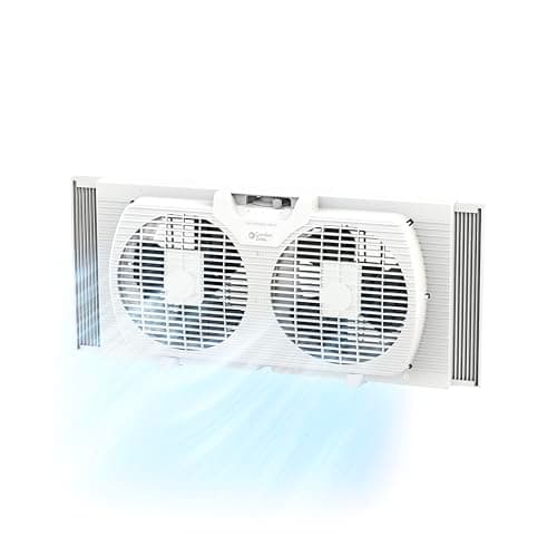 Comfort Zone 9" Twin Window Fan
